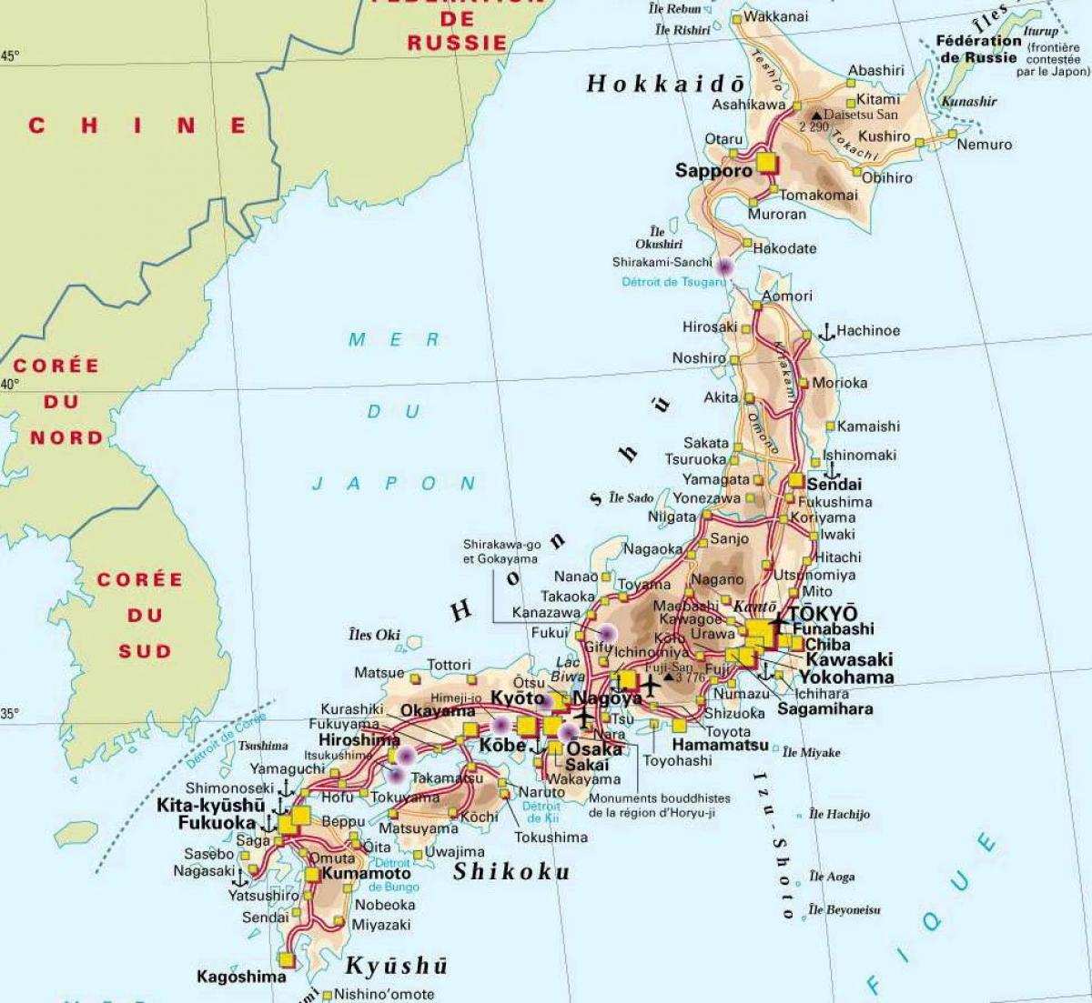 C'est le Début de la Fin Giappone-mappa-dettagliata