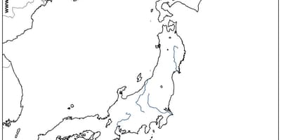 Giappone fiumi mappa