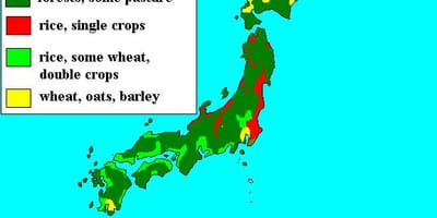 Mappa del giappone foreste
