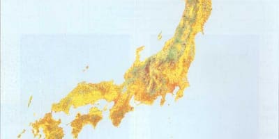 Mappa del giappone vegetazione
