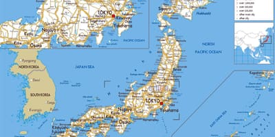 Mappa stradale giappone