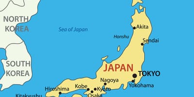 Mappa del giappone